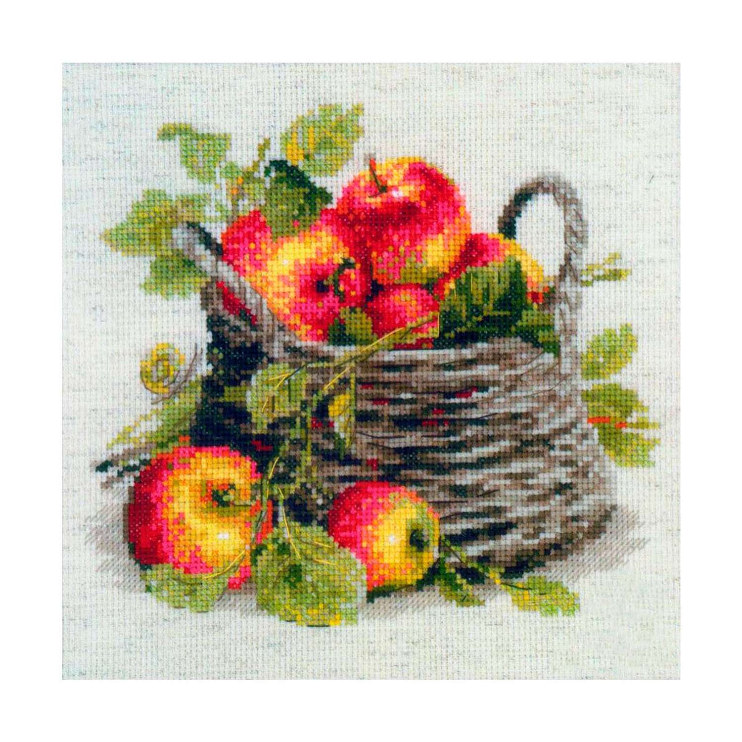 Набор для вышивания Риолис крестом 1450 Спелые яблоки 30х30см - фото 1