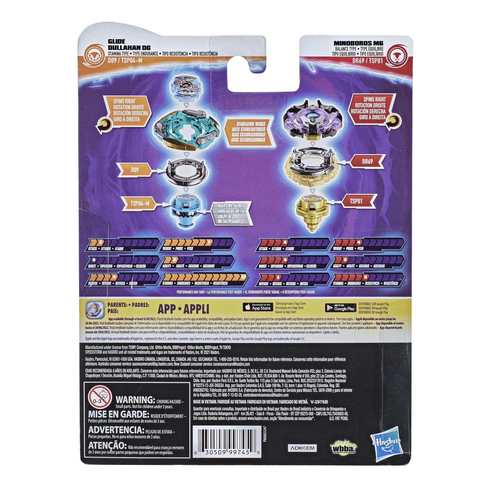 Набор игровой BeyBlade Шторм 2волчка Дуллахан и Миниборос F2300EU4 - фото 3