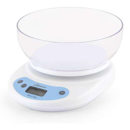 Весы кухонные электронные Homestar HS-3001 до 5 кг круглые белые
