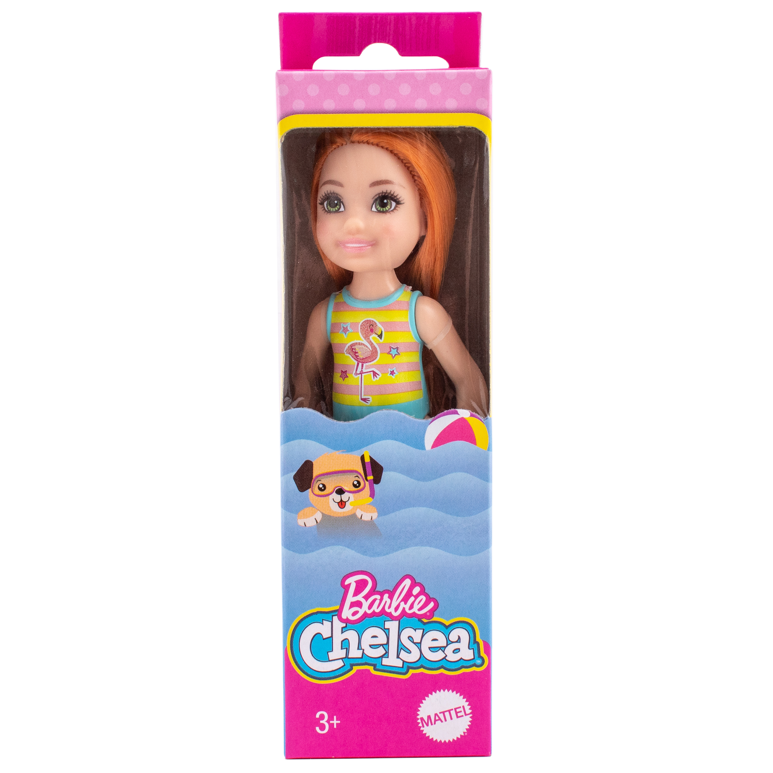 Кукла модельная Mattel Челси в купальнике с фламинго GLN73(GLN69/GLN72) - фото 1