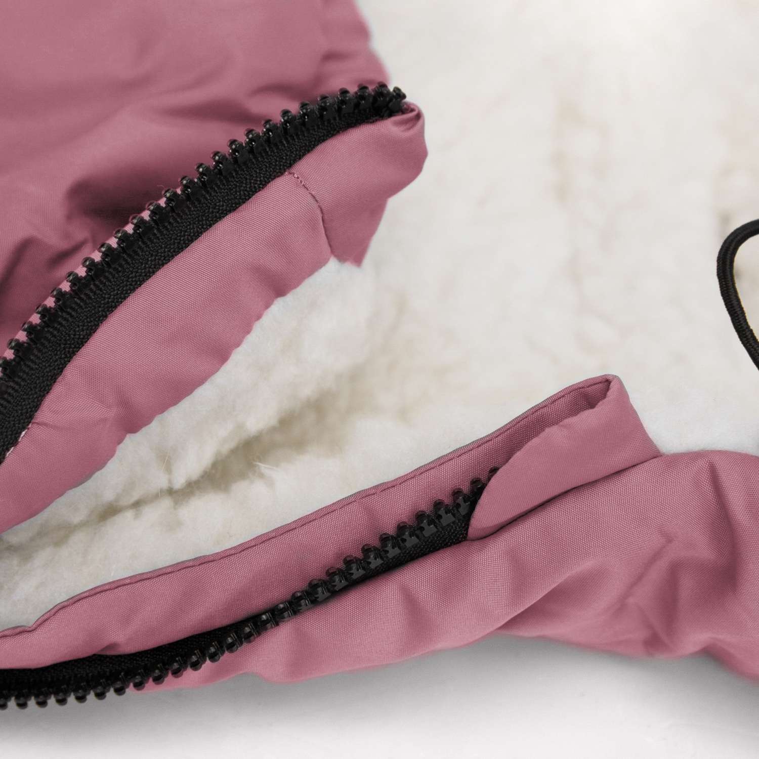 Конверт зимний меховой AmaroBaby Snowy Travel Розовый 85 см - фото 9