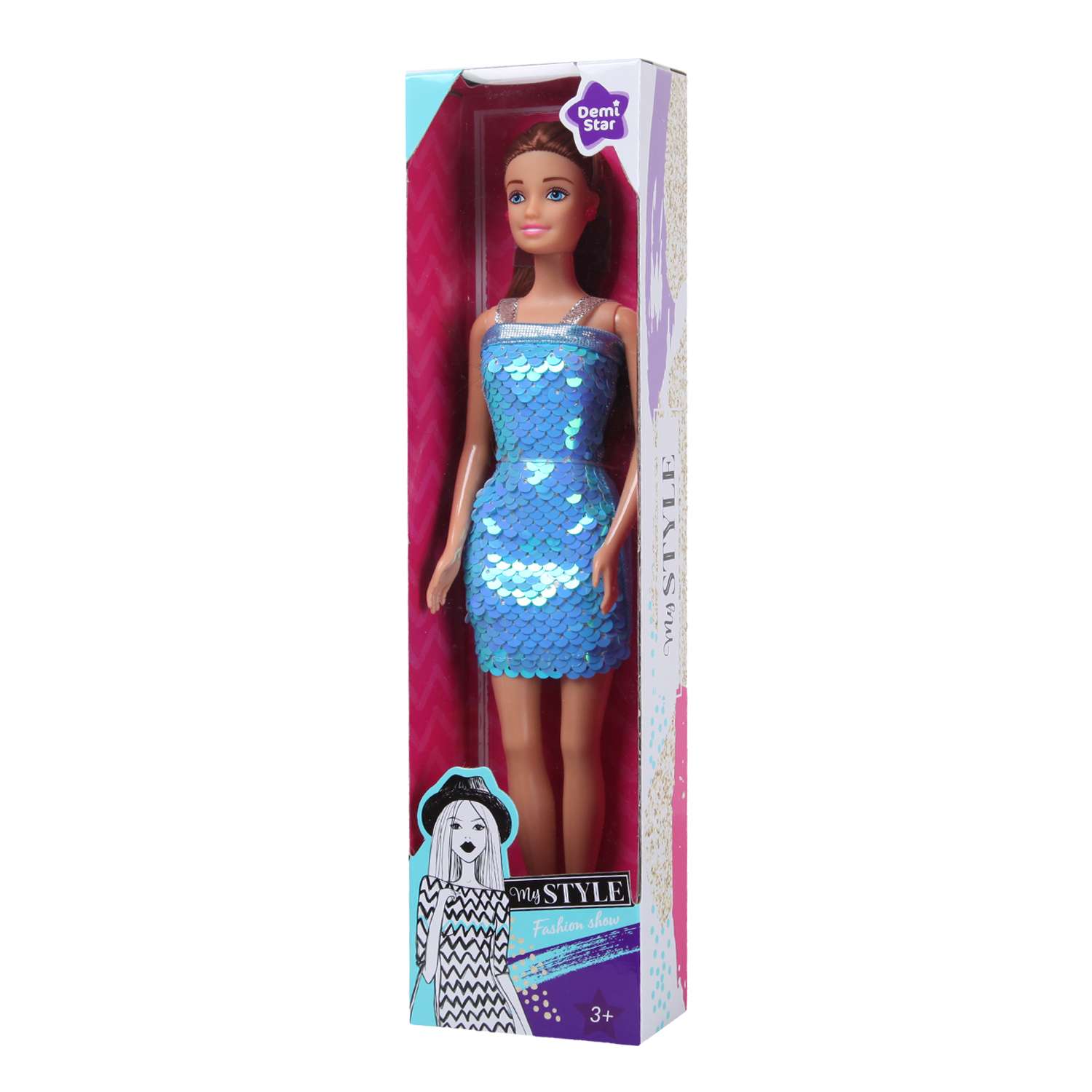 Кукла Demi Star в платье с пайетками 99244-3 99244-3 - фото 2