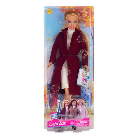Кукла Defa Lucy Дама с сумочкой 28 см красный