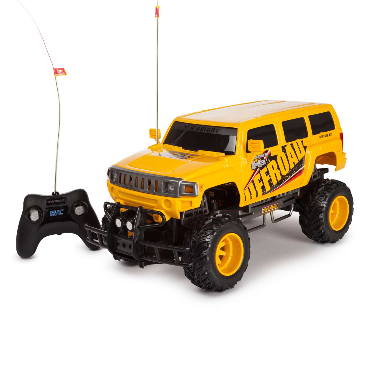 Машинка радиоуправляемая New Bright Hummer 1:10 Желтый 1078 - фото 1