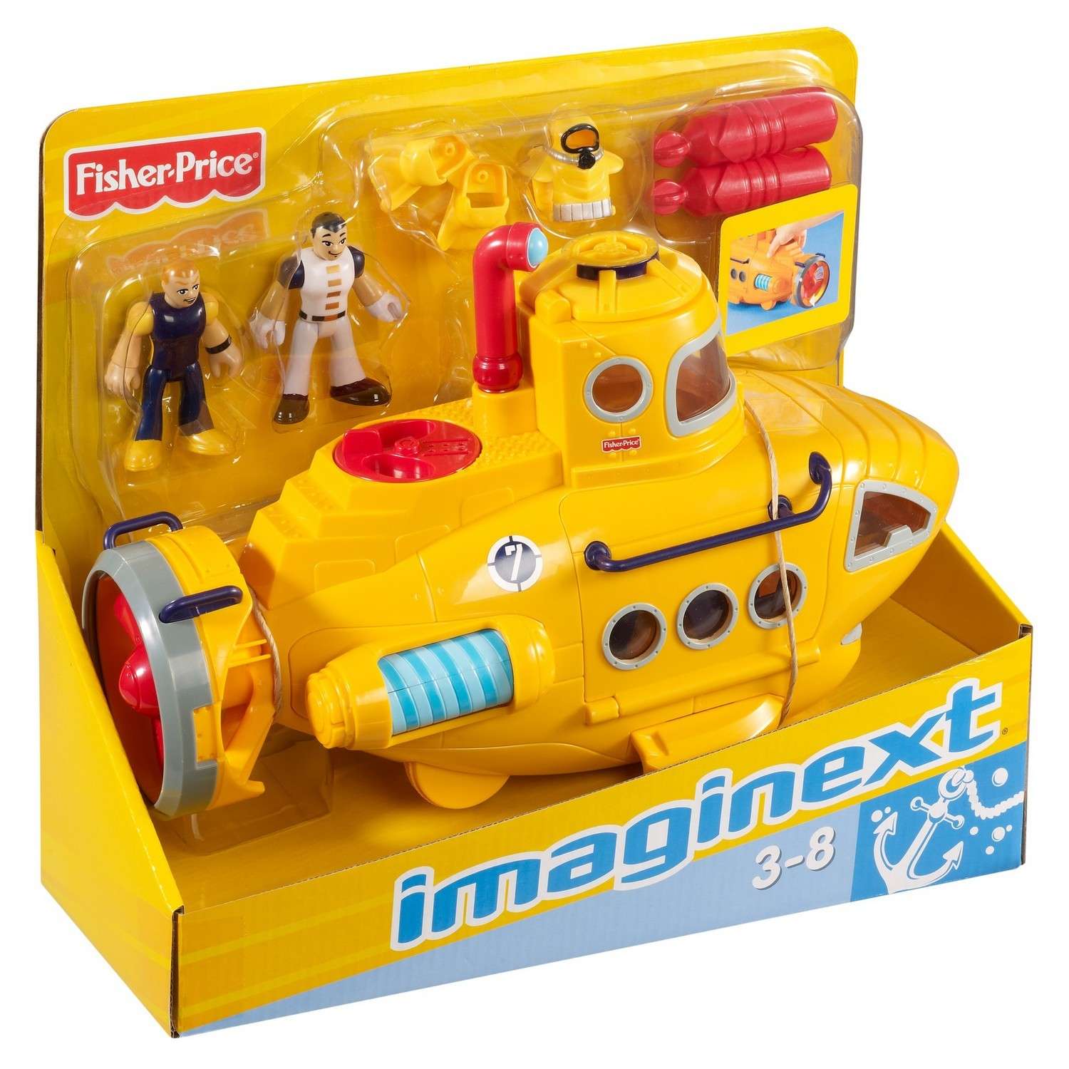 Набор транспорта IMAGINEXT Fisher-Price Океан N8270 P5487 - фото 6