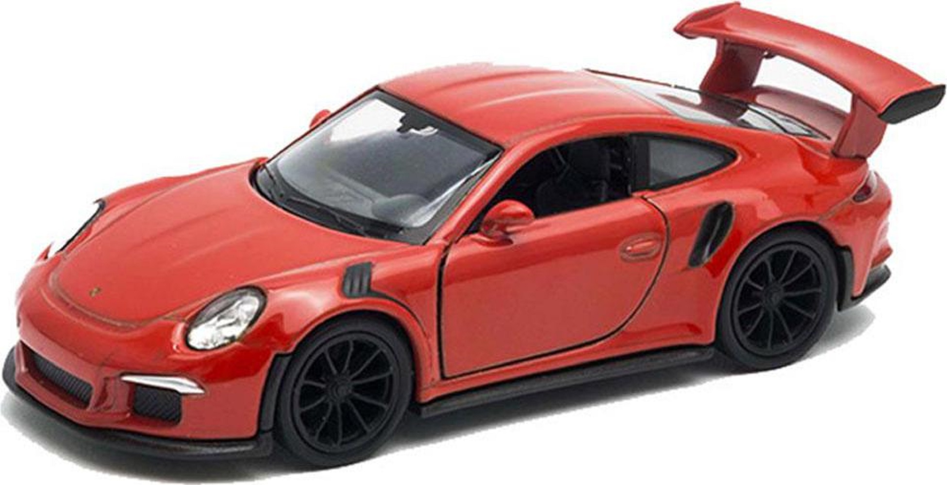 Автомобиль Welly Porsche 1:38 инерционный оранжевый 43746W-O - фото 2