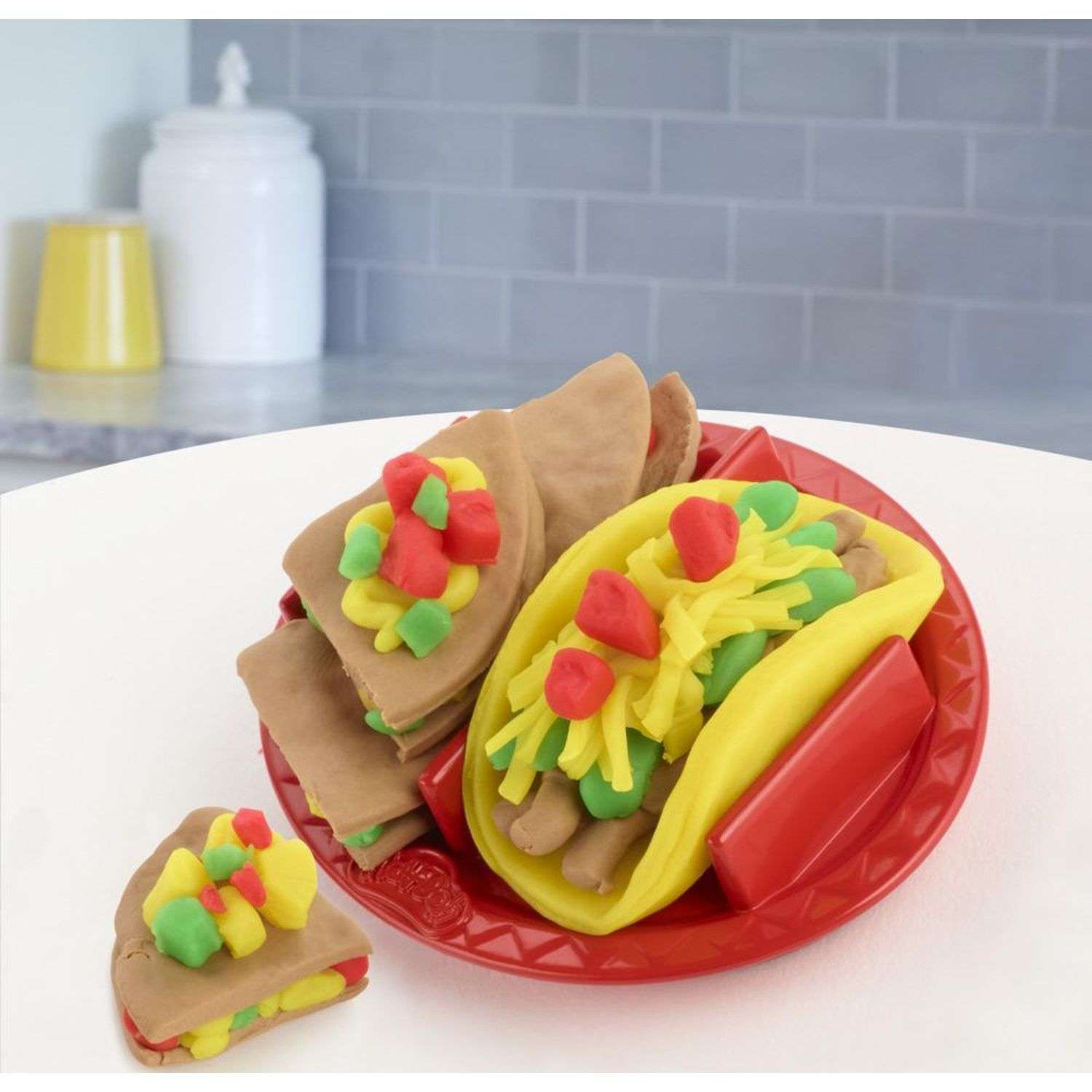 Набор игровой Play-Doh Масса для лепки Любимые блюда Тако E74475L0 - фото 3
