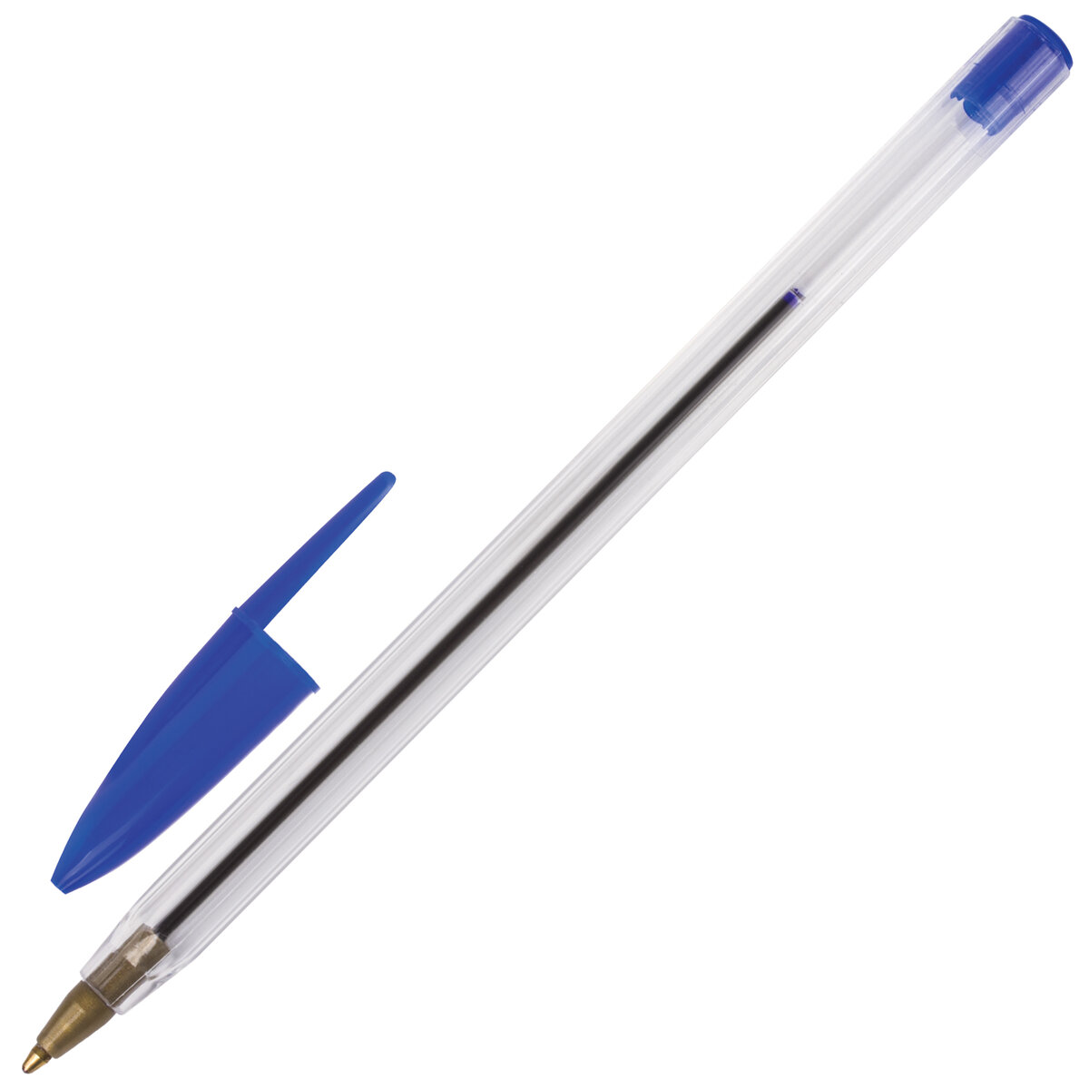 Ручки шариковые Staff синие набор 50 штук - фото 3