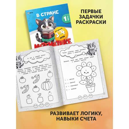 Книги 3+ Проспект В стране математике 3-4 и 4-5 лет. Комплект из 2 книг. Развивающие книги