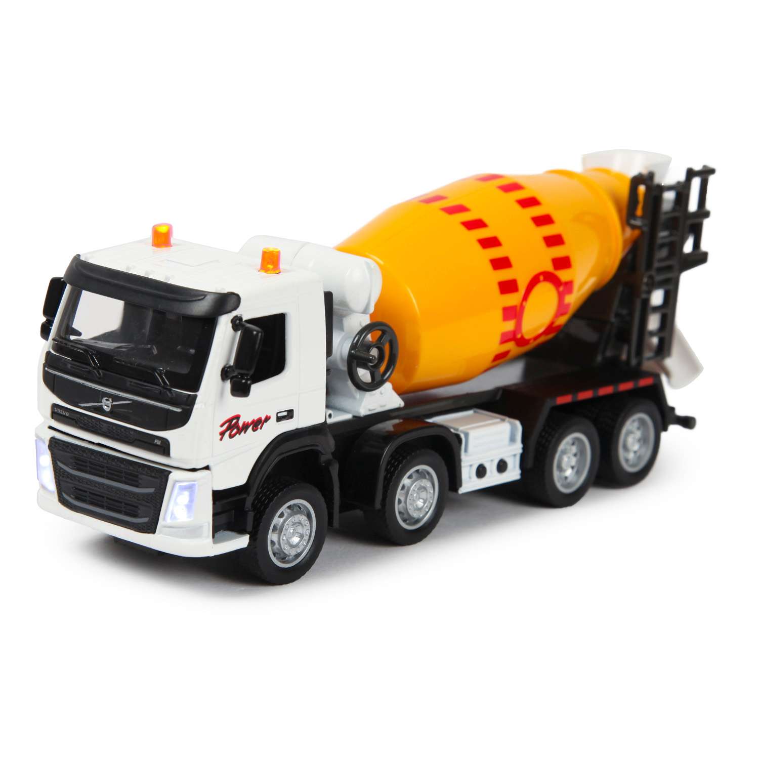 Машина MSZ 1:50 Volvo Cement Mixer Truck Желтая 68383 68383 - фото 6