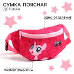 Сумка My Little Pony поясная 25х6х13 см на молнии