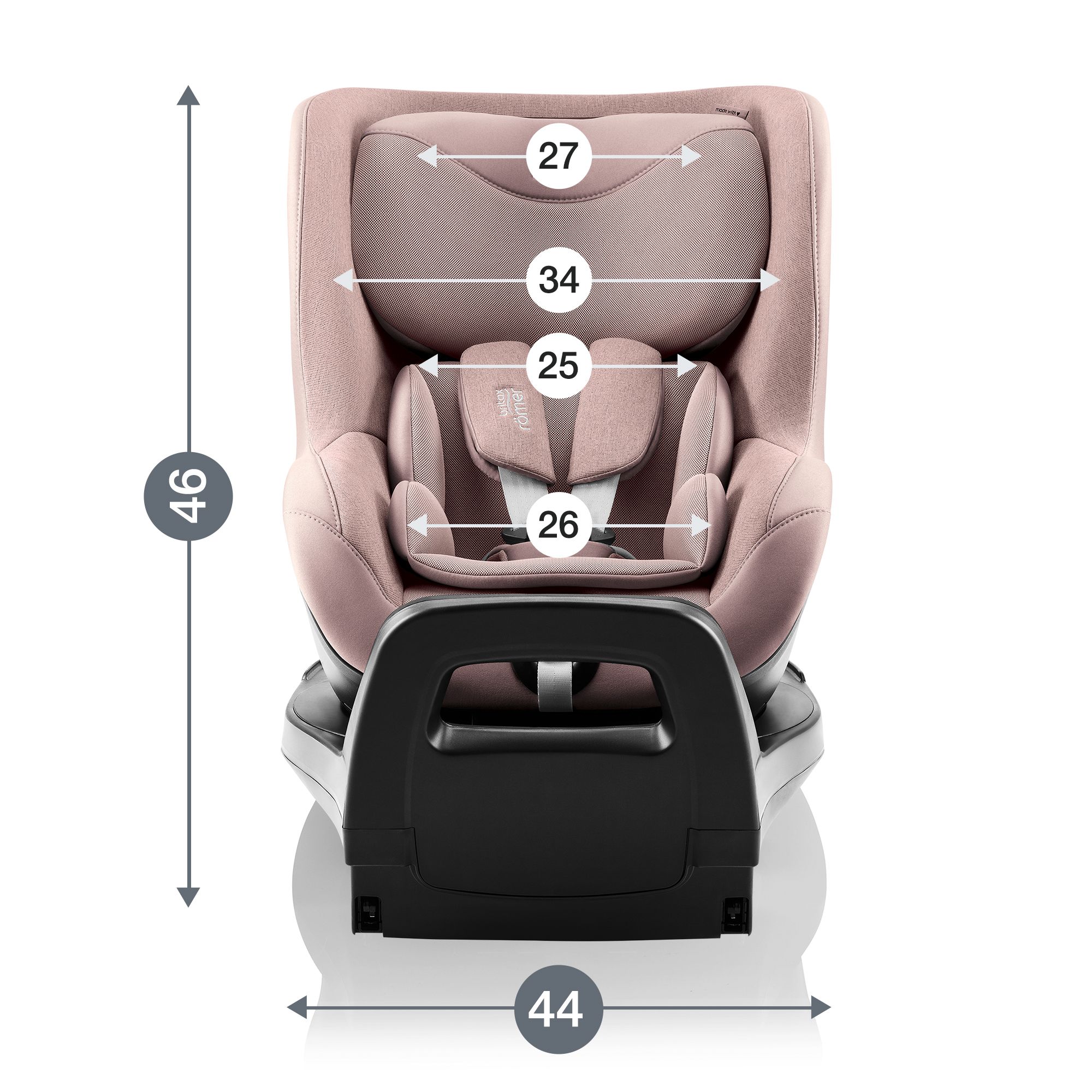 Детское автокресло Britax Roemer Dualfix Pro M Style Dusty Rose с 3 мес. до 4 лет ростом 61-105 см до 19 кг - фото 10