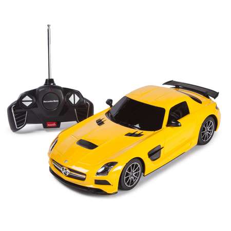 Машинка р/у Rastar Mercedes-Benz SLS BS 1:18 желтая