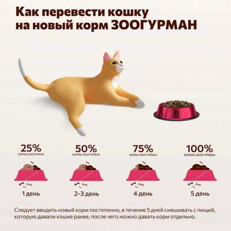 Корм сухой Зоогурман Полнорационный сухой корм для кошек Active Говядина и индейка 10 кг