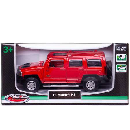 Автомобиль Abtoys Hummer MSZ 1:43 инерционный красный