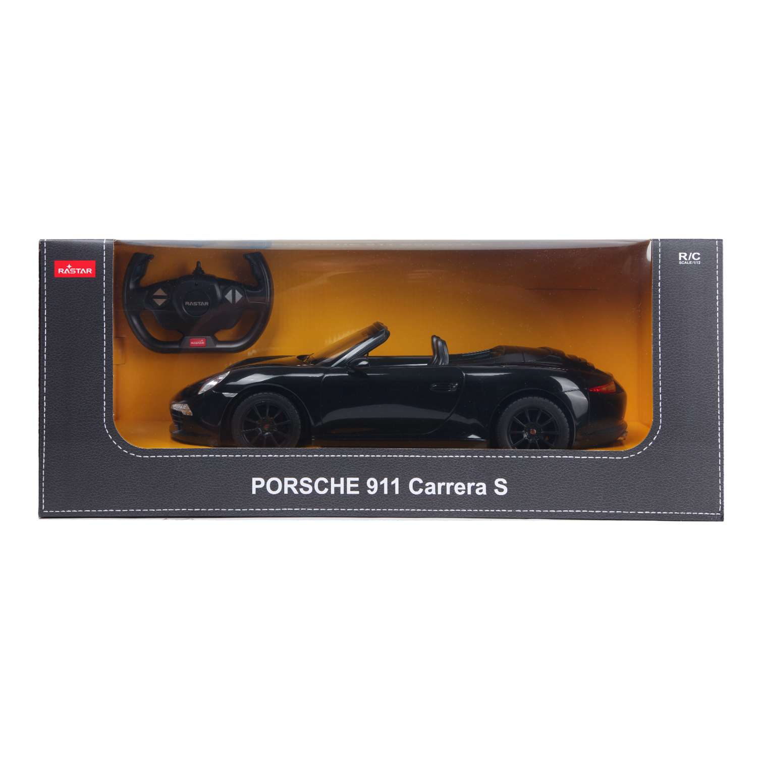 Машина Rastar РУ 1:12 Porsche 911 Carrera S Черная - фото 2