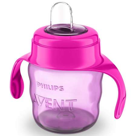 Поильник Philips Avent Comfort с носиком ручками 200мл с 6месяцев Розовый SCF551/03