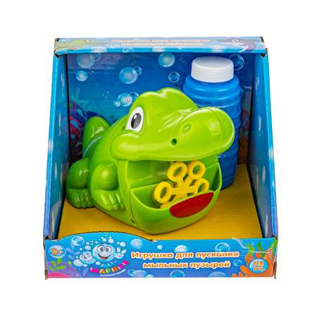 Игрушка 1TOY для пускания мыльных пузырей Крокодил
