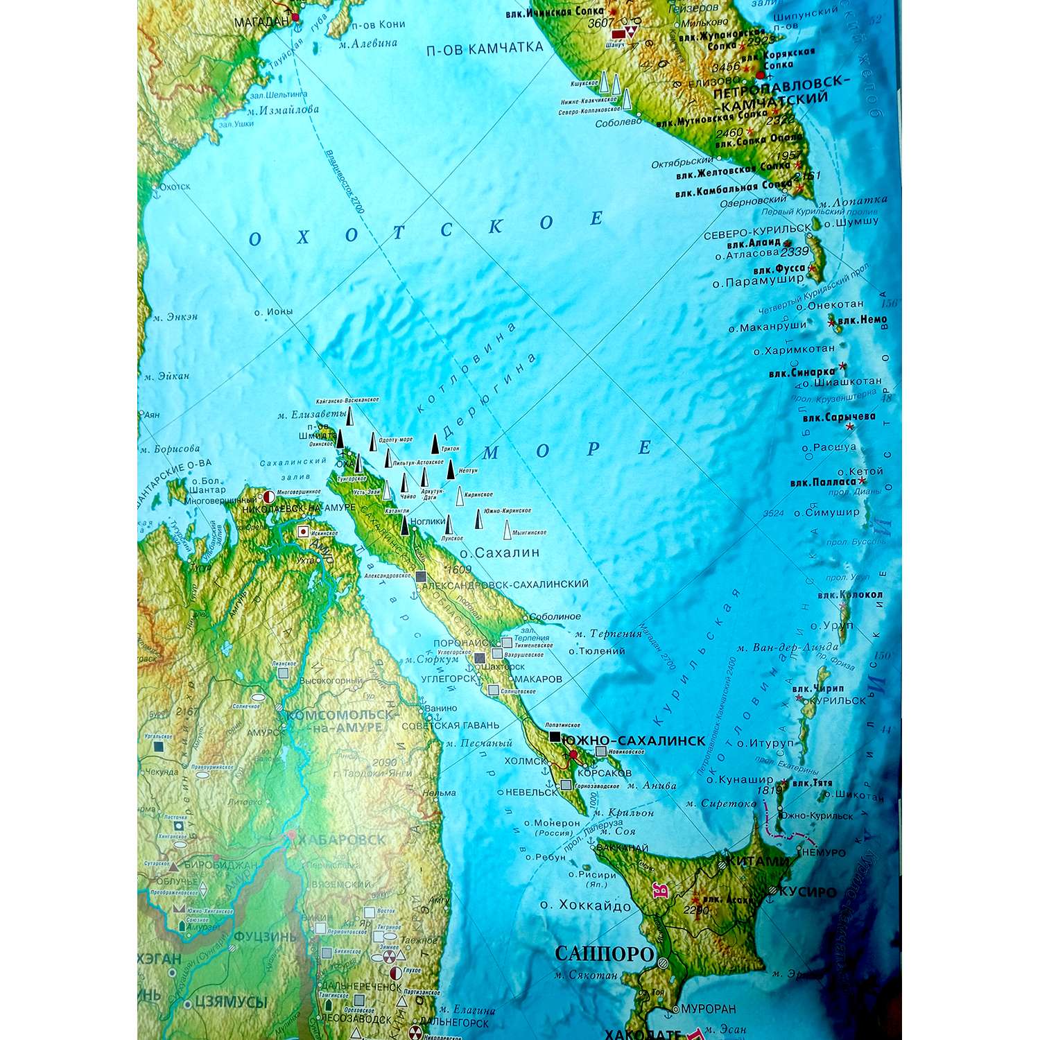 Карта настенная Атлас Принт Россия физическая 1.57x1.07 м - фото 2