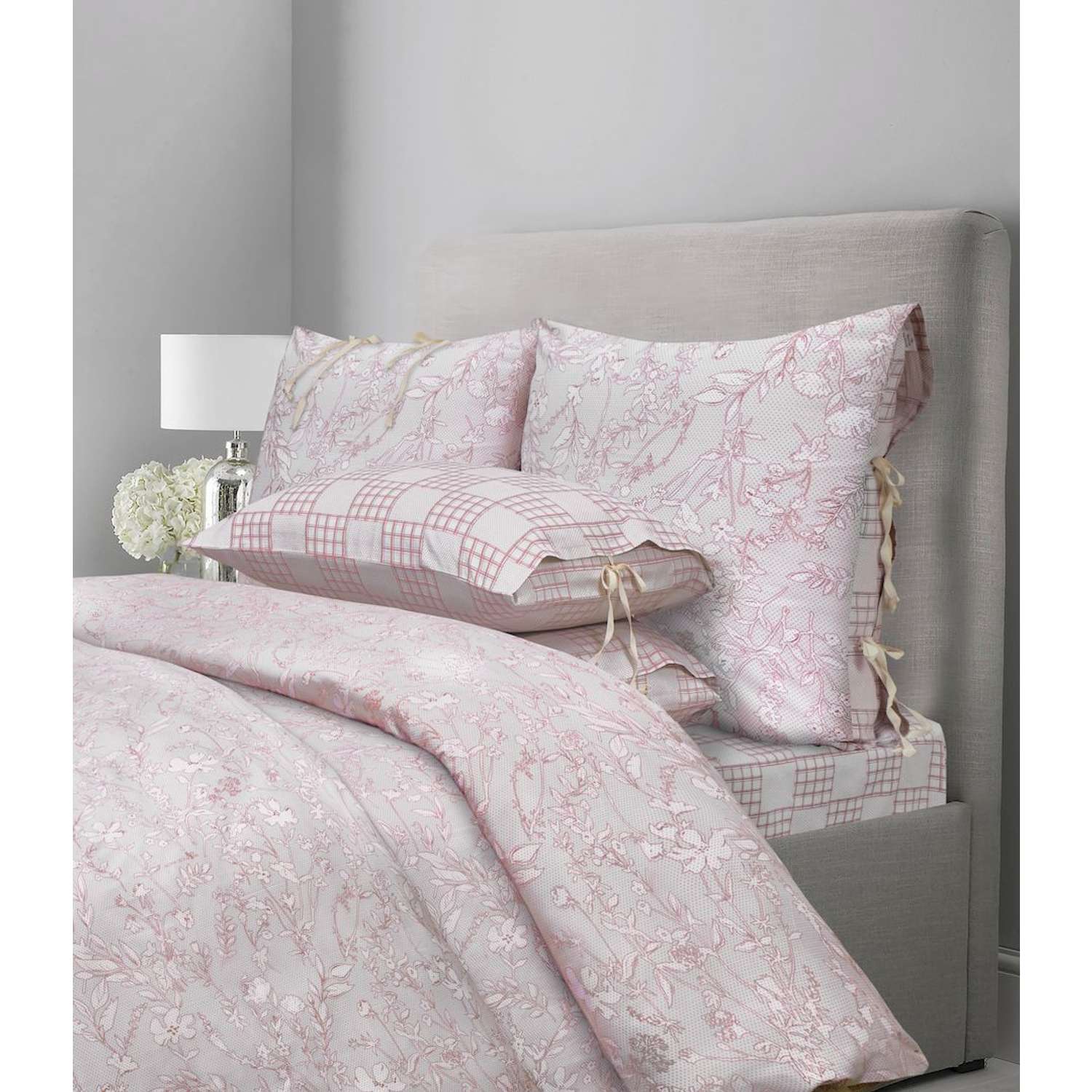 Комплект постельного белья Mona Liza евро. ML Premium Chalet 2023 сатин пудровая роза - фото 1
