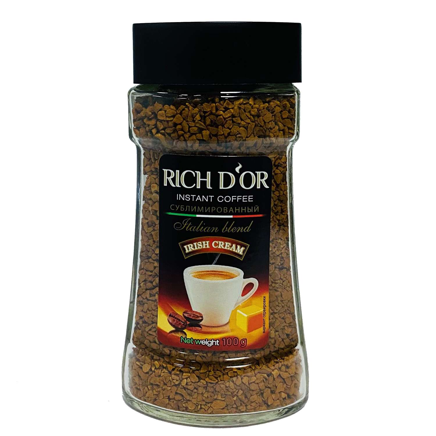 Кофе Rich Dor Irish cream растворимый сублимириванный 100г - фото 1