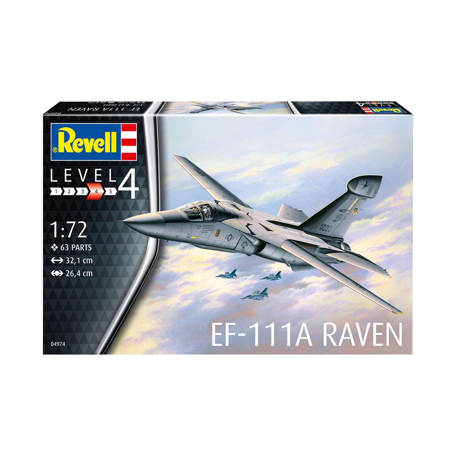 Модель для склейки Revell Самолёт радиоэлектронной борьбы EF-111A Raven 04974 - фото 1