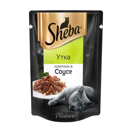 Корм влажный для кошек Sheba 85г Ломтики в соусе утка