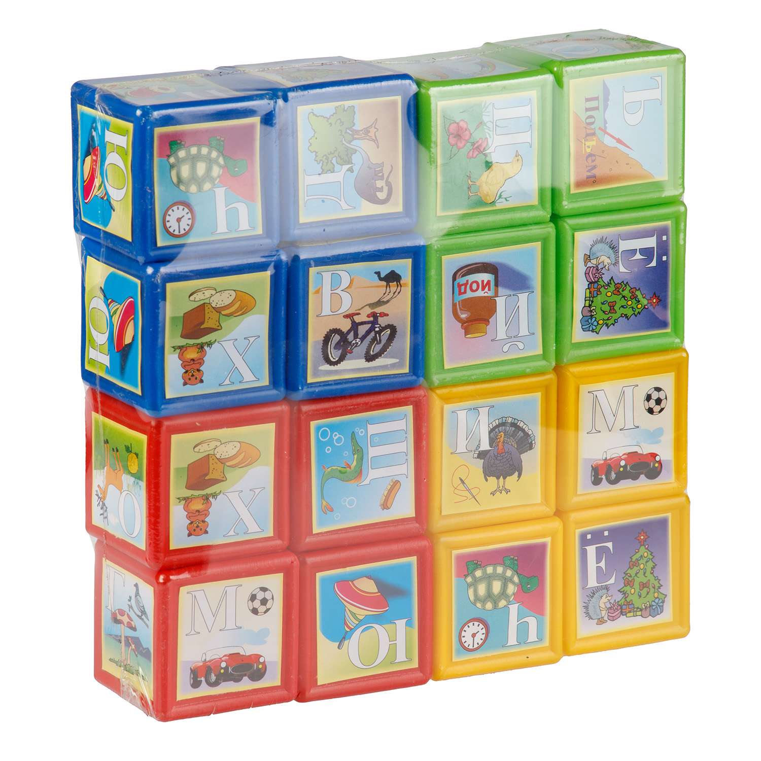Кубики Юг-Пласт Азбука малыш 16 шт пластик - фото 3