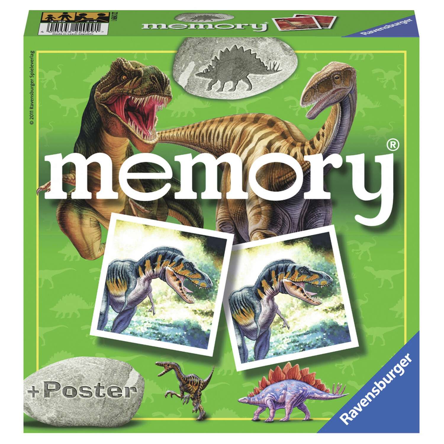 Игра настольная Ravensburger Мемори Динозавры 72элемента 22099 - фото 1