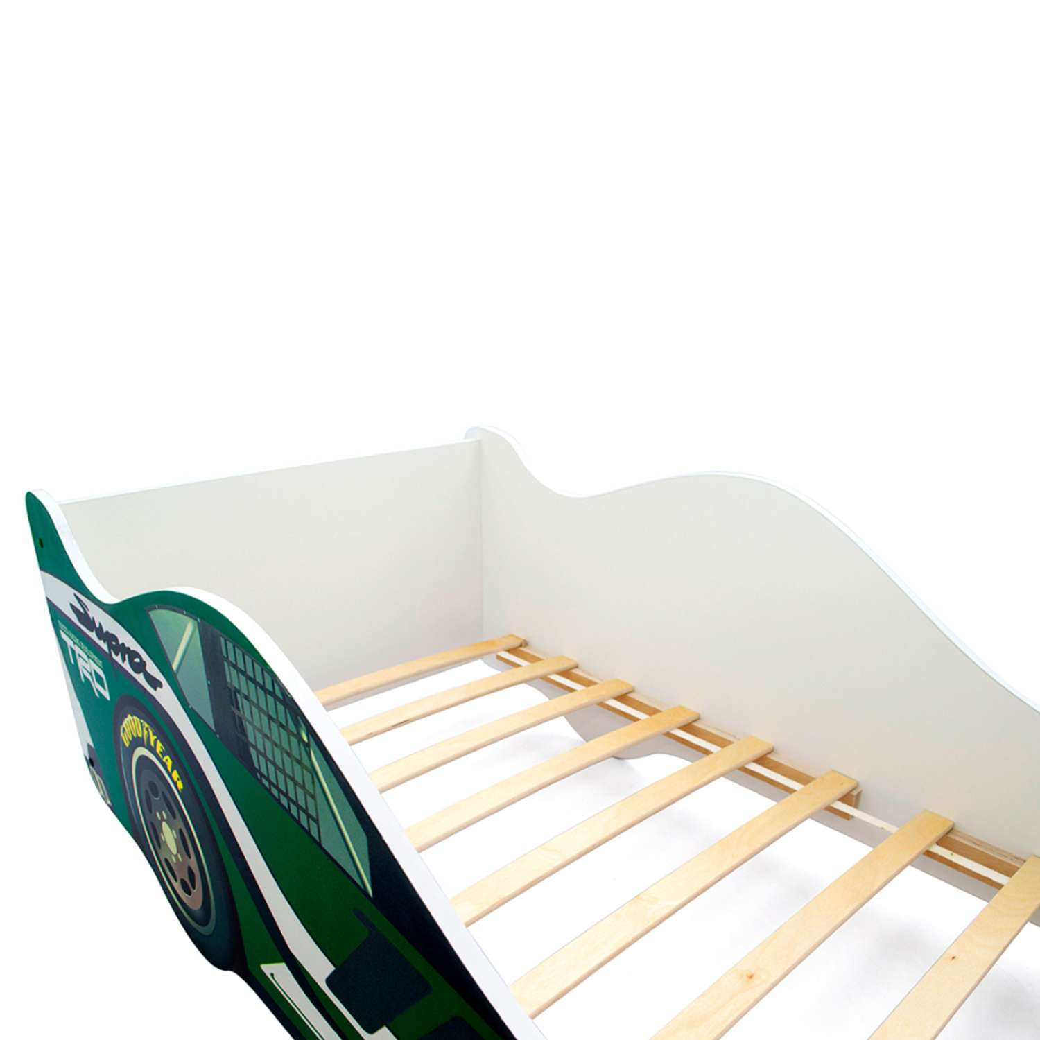 Детская кровать-машина Бельмарко Супра зеленая - фото 3