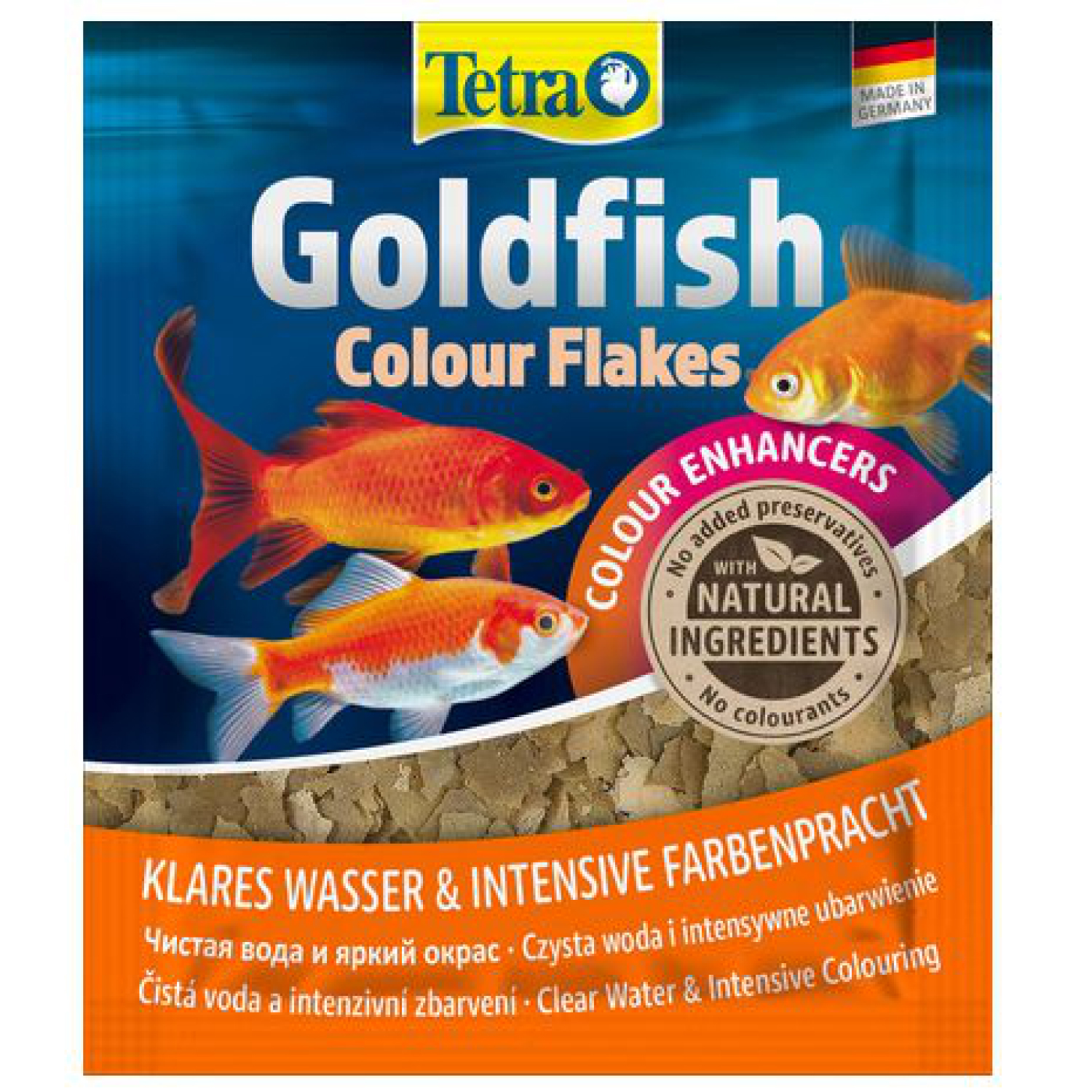 Корм для рыб Tetra Goldfish Colour золотых для улучшения окраса Хлопья 12г - фото 1