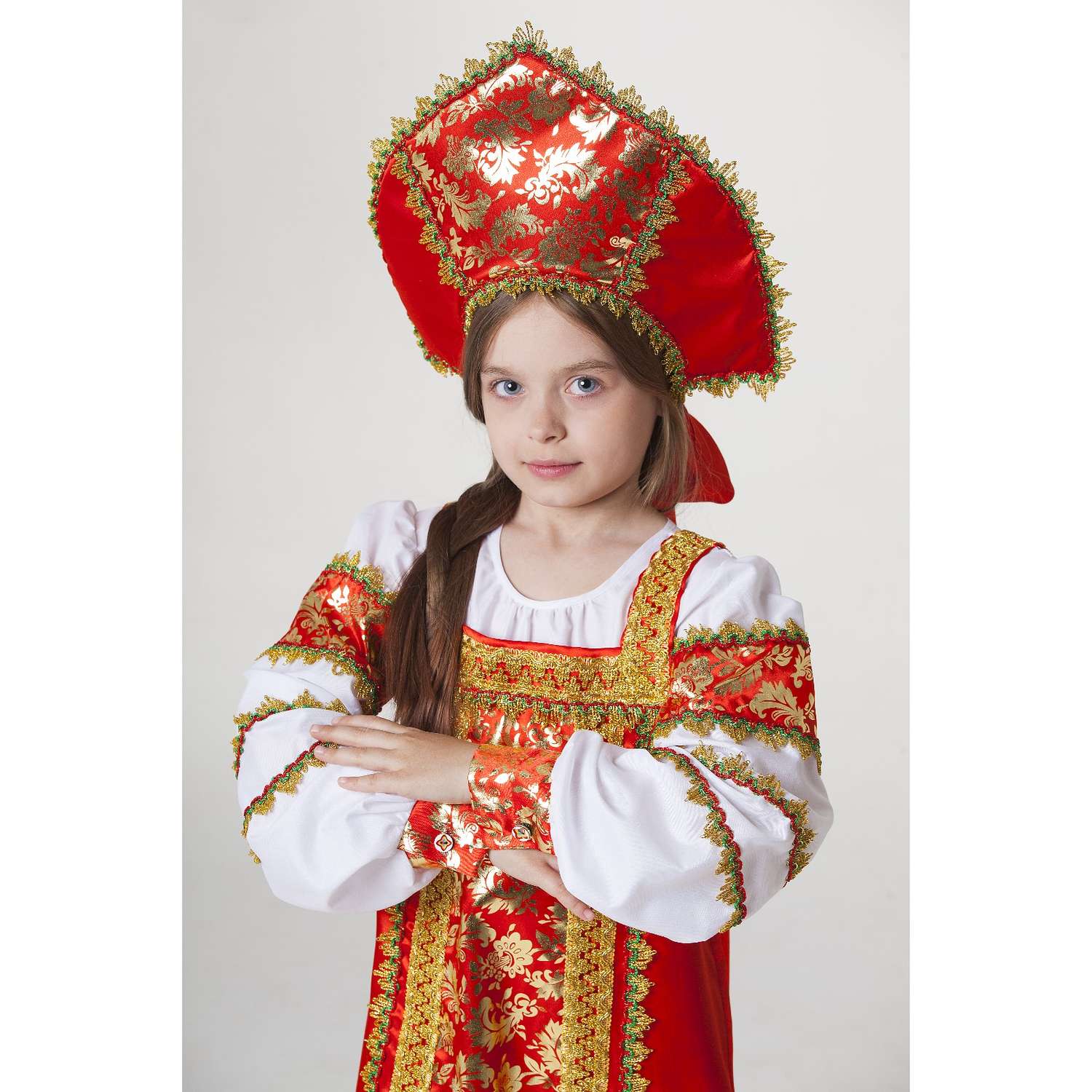 Карнавальный костюм Страна карнавалия русский Любавушка размер 34 3640661 - фото 4