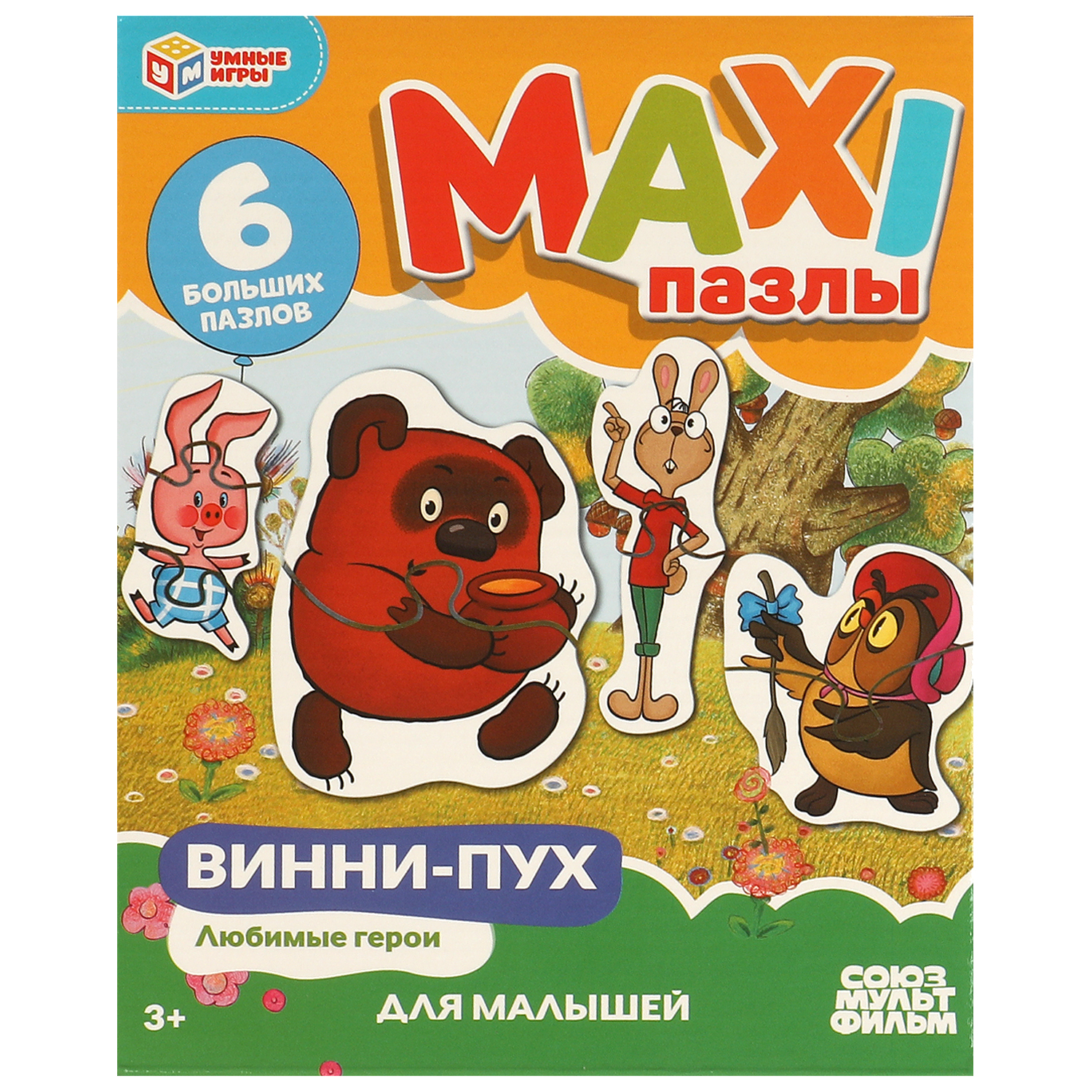 Макси-пазлы Умные игры Винни Пух 35деталей 369195 купить по цене 209 ₽ в  интернет-магазине Детский мир