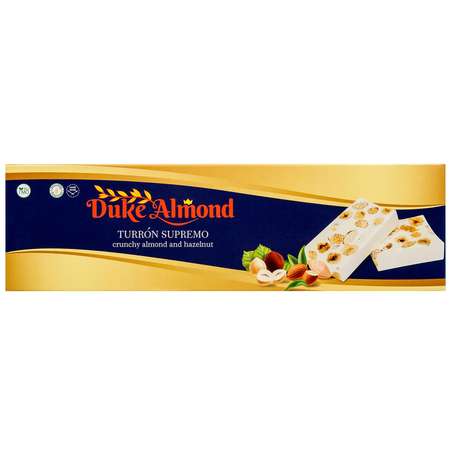 Туррон Duke Almond c миндалем и фундуком 100г восточные сладости