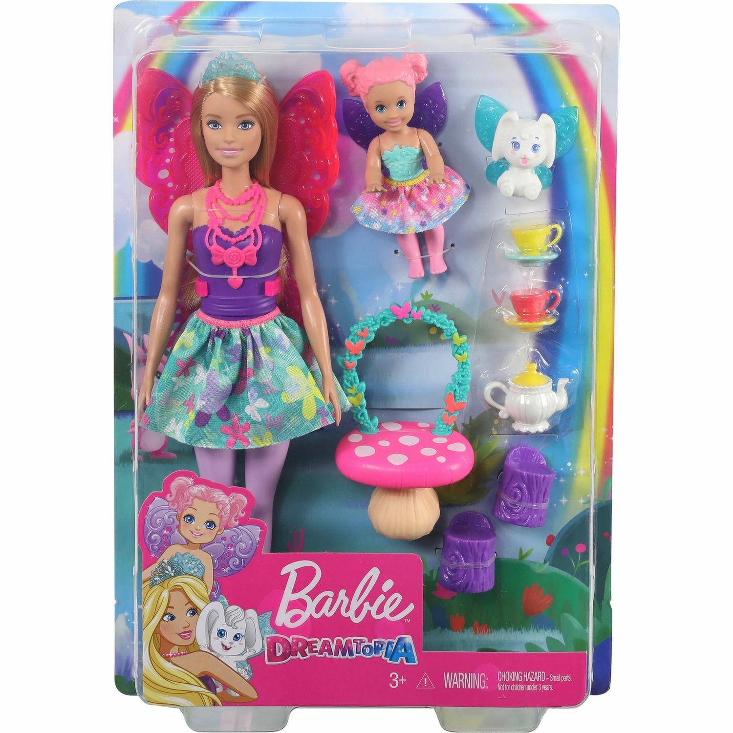 Набор игровой Barbie Заботливая принцесса Чаепитие GJK50 купить по цене  2099 ₽ в интернет-магазине Детский мир