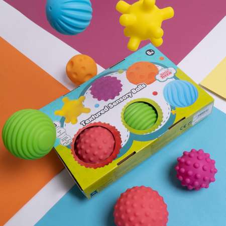 Развивающая игрушка для ванны Little Hero сенсорные мячики 6 шт
