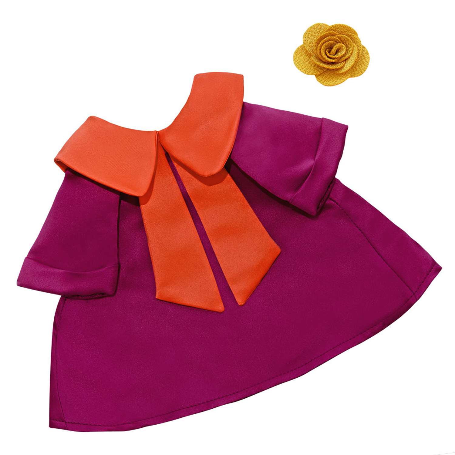 Одежда для кукол BUDI BASA Красное платье с оранжевым воротником для Зайки Ми 32 см OStM-463 - фото 1