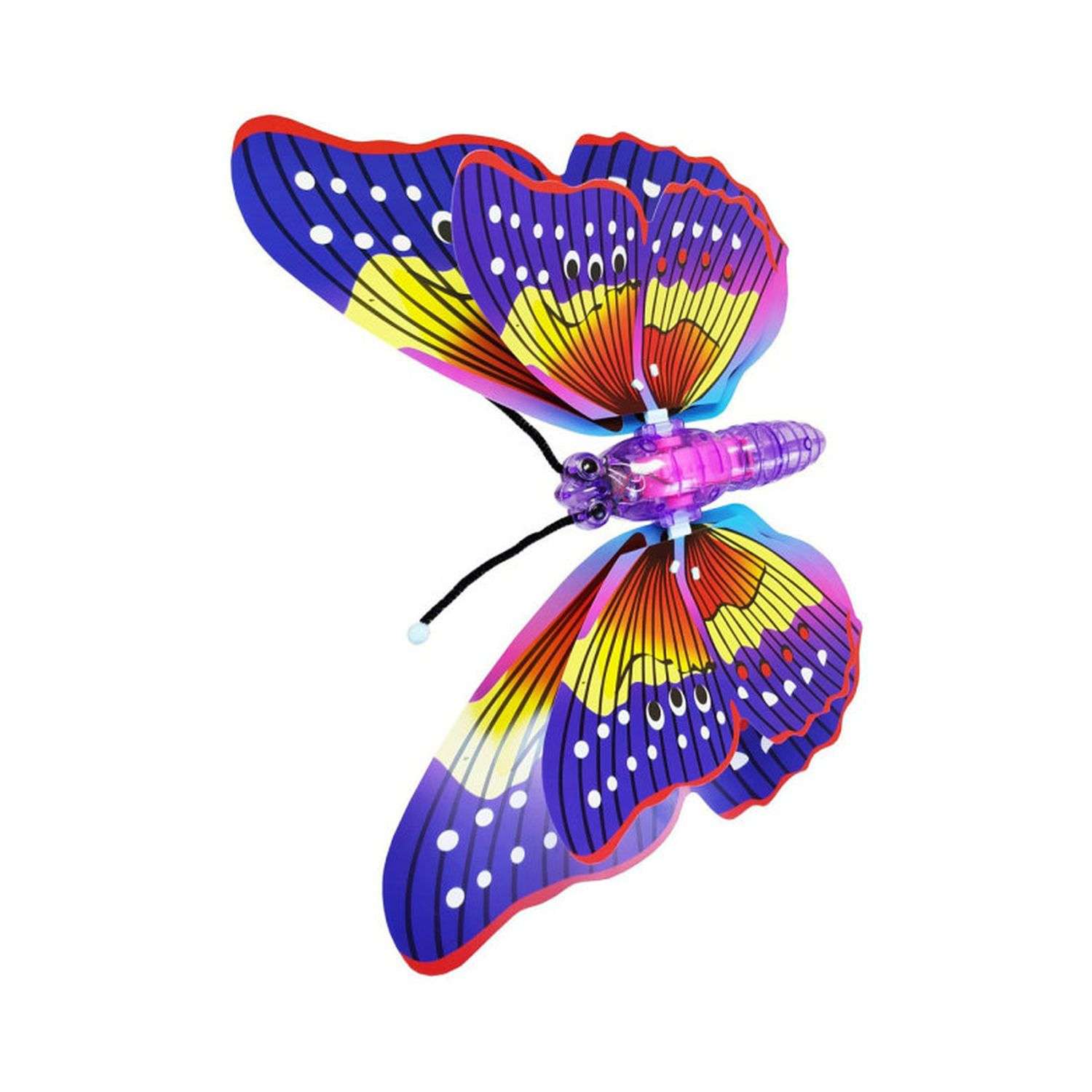 Игрушка светящаяся Beroma Бабочка фиолетовая с фиолетовыми крыльями на палочке - фото 2