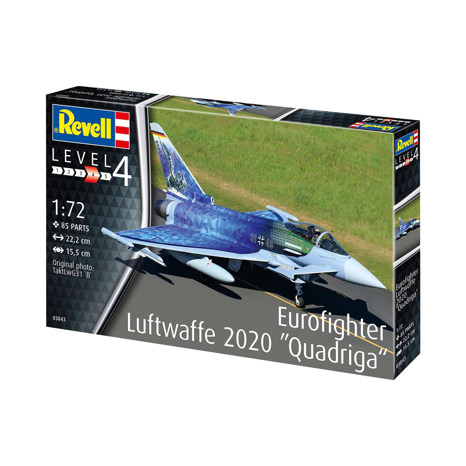 Модель для сборки Revell Истребитель Eurofighter Luftwaffe 2020 Quadriga 03843 - фото 2