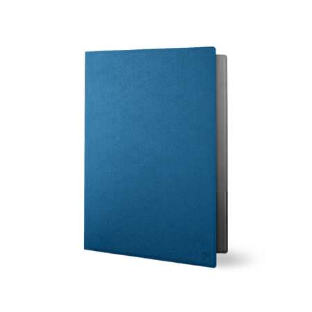 Папка классическая из экокожи Flexpocket формата А4 синяя