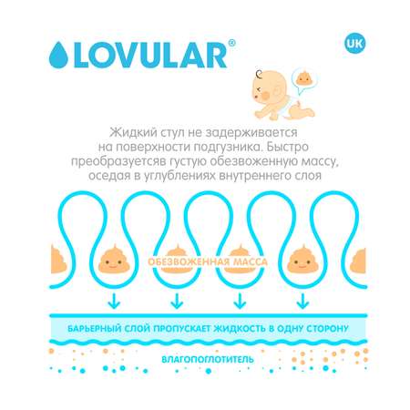Подгузники LOVULAR Hot Wind для новорожденных XS (2-5 кг) 22 шт.