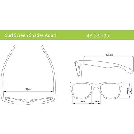 Очки компьютерные Real Kids Surf Screen Shades для детей 10 лет и старше