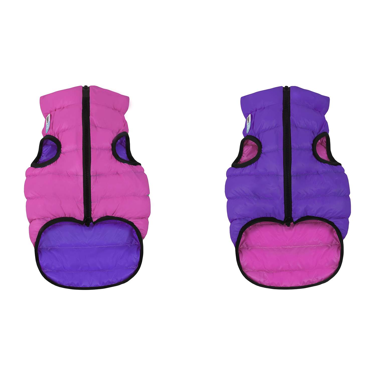 Курточка для собак Airyvest двусторонняя S 30 Розовая-Фиолетовая - фото 1