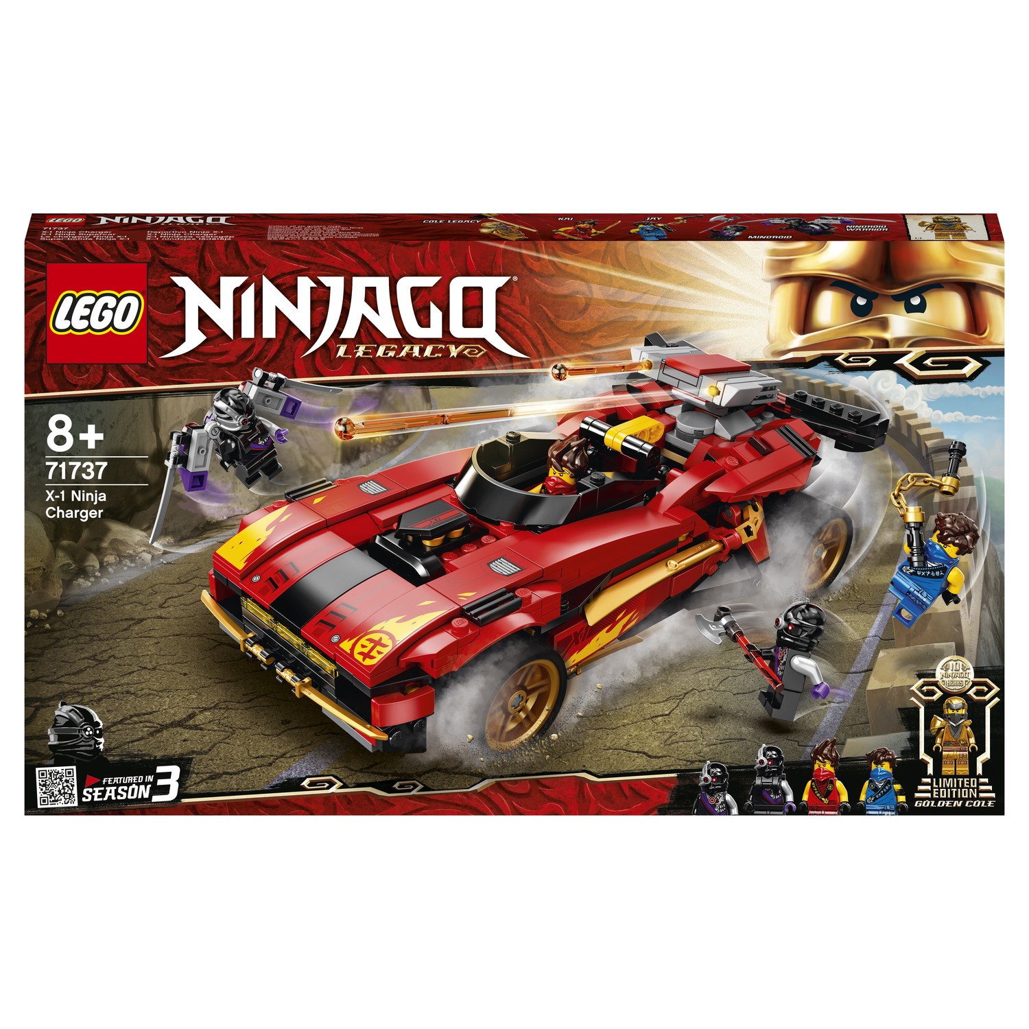 Конструктор LEGO Ninjago Ниндзя-перехватчик Х-1 71737 купить по цене 2999 ₽  в интернет-магазине Детский мир