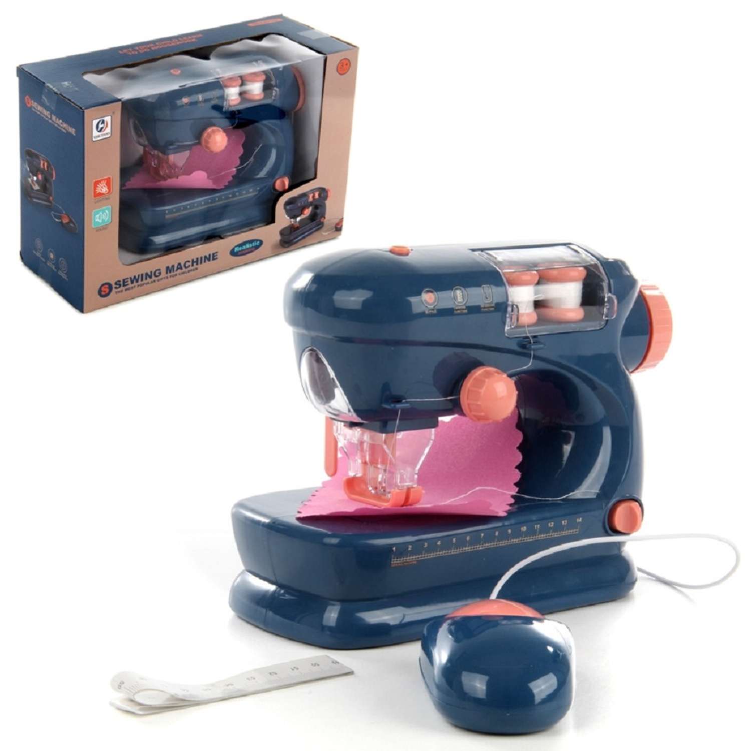Швейная машинка S+S Детская интерактивная со световыми и звуковыми эффектами - фото 1