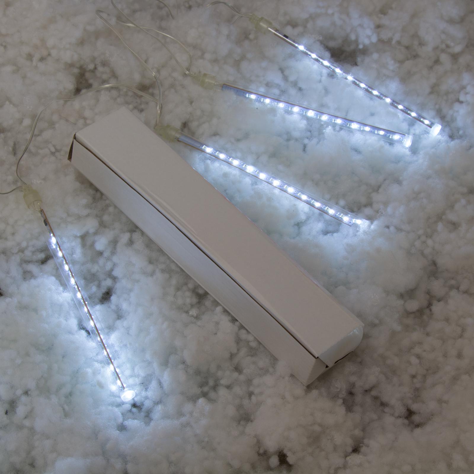 Гирлянда Luazon «Нить» С прозрачная нить 96 LED свечение белое с эффектом стекания 12 В - фото 4