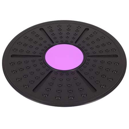 Балансировочный диск STRONG BODY платформа полусфера d 36 см черно-фиолетовый
