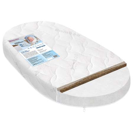 Матрац в кроватку Baby Elite Ideal овал 125*75*12 ID-3