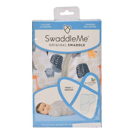 Конверт Summer Infant SwaddleMe Гламурные джунгли S/M