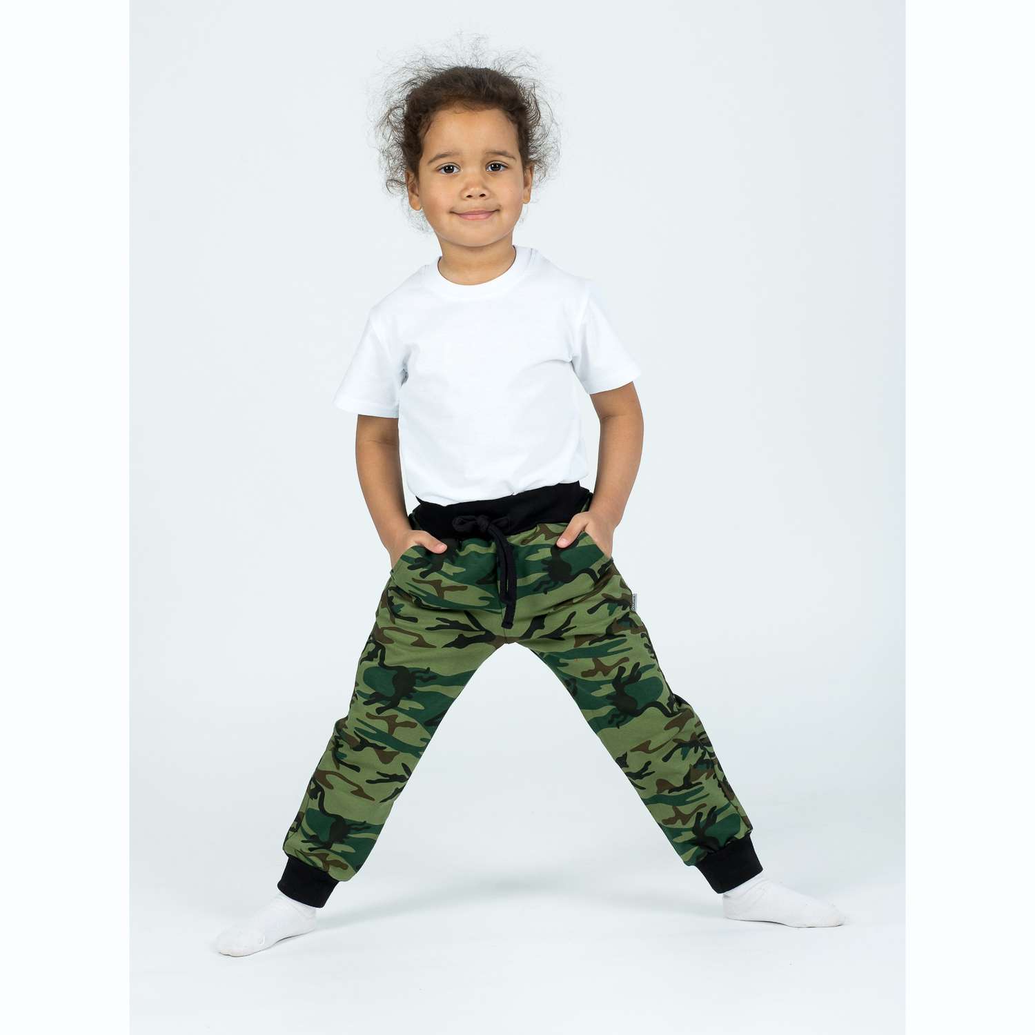 Спортивные брюки KiMMi Baby КБ-1308435 камуфляж хаки - фото 2